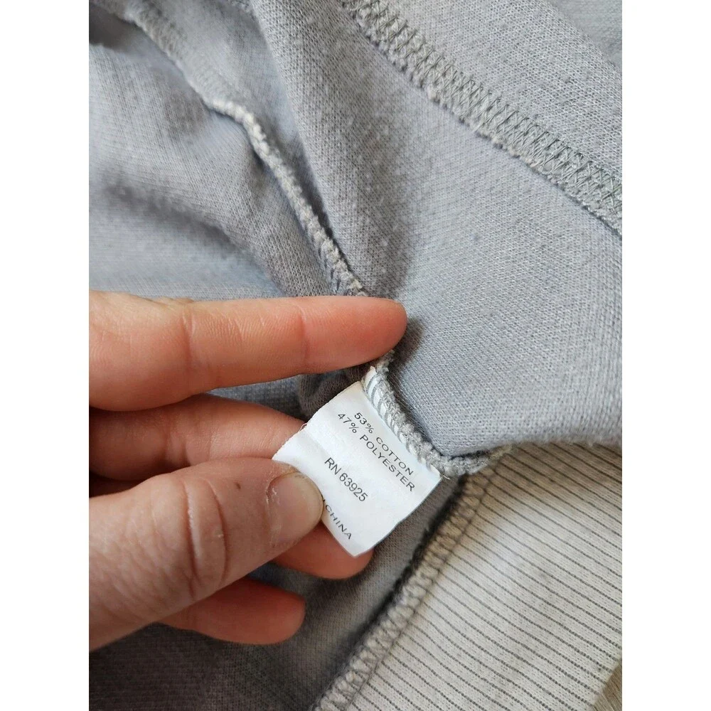 Y2K Gray Full Zip Jacket XL Ribbed Grunge Crest Graphic Viribus Unitis High Neck